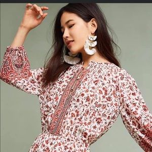 NWT Anthropologie Shoshanna Etta Silk Dress 10